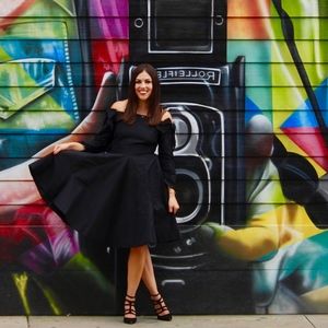 🌟VINTAGE🌟 Bill Blass "Black Bows" Cocktail Dress